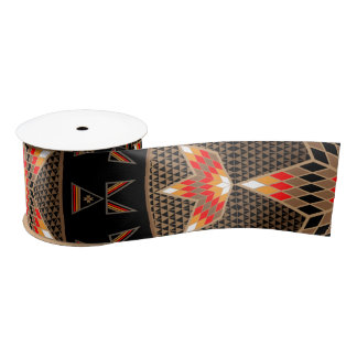 Morning Star Tipi (Brown) Satin Ribbon