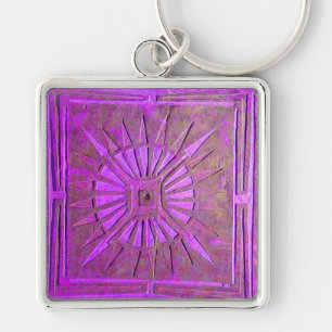 MORNING STAR , violet purple Key Ring