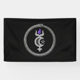 Morning Star Wicca Sigil Banner