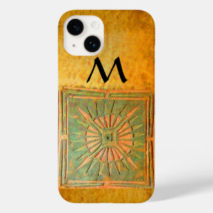 MORNING STAR ,Yellow,Brown,Black Monogram Case-Mate iPhone 14 Case