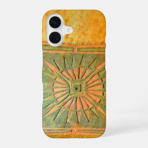 MORNING STAR ,Yellow,Brown Green iPhone 16 Case