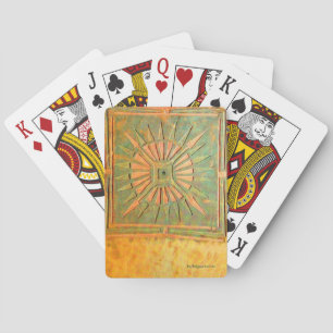 MORNING STAR Yellow Brown Green Playing Cards