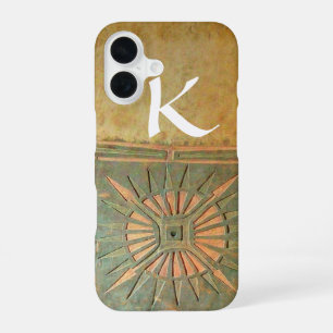 MORNING STAR ,Yellow,Brown,White Monogram iPhone 16 Case