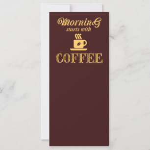 Morning starts with coffee
