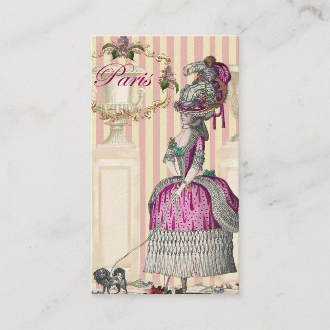 Morning stroll down the Champs-Élysées Business Card (Front)