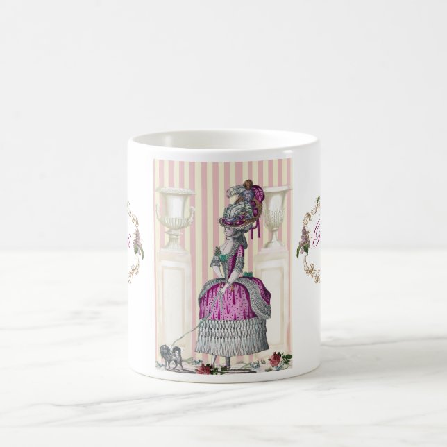 Morning stroll down the Champs-Élysées Coffee Mug (Center)