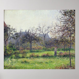 Morning Sun, Autumn, Eragny, 1897 Poster