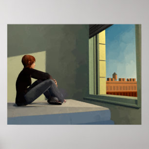 Morning sun efecto pintura poster