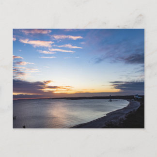 morning sun on the Baltic Sea Timmendorfer beach Postcard