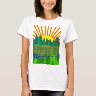 Morning Sun Over the Mountains Tunic T-shirt Dress