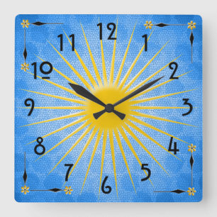 Morning Sun Square Wall Clock