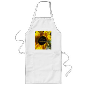 Morning Sunflower Customisable Long Apron