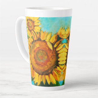 Morning Sunflowers Latte Mug