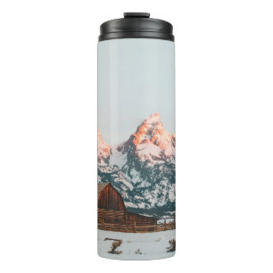 Morning Sunrise Cabin at Grand Teton National Park Thermal Tumbler