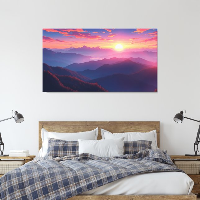 Morning Sunrise  Canvas Print (Insitu(Bedroom))