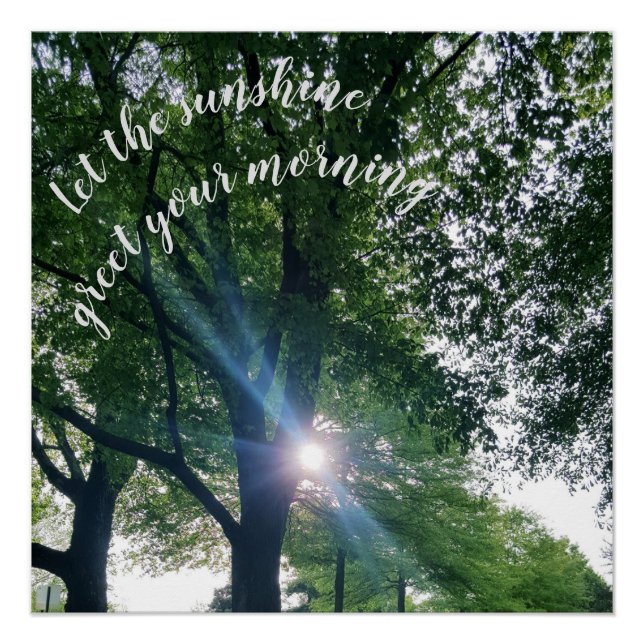 Morning Sunrise Glossy Poster (Front)