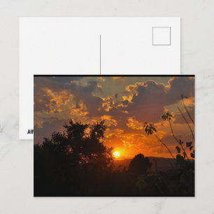 Morning Sunrise Landscape Postcard