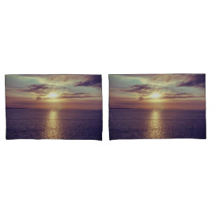Morning Sunrise Over A Stunning Ocean Pillowcase