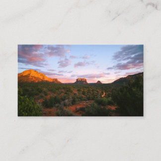 Morning Sunrise Sedona Arizona Desert Business Card