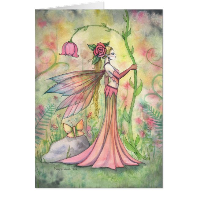 Morning Sunshine Fantasy Flower Fairy Art (Front)