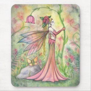 Morning Sunshine Flower Fairy Art Fantasy Mouse Mat