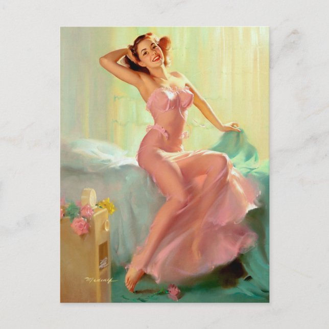 Morning Sunshine Pin Up Postcard (Front)