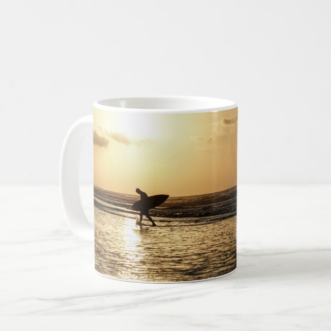 Morning Surfer Coffee Mug (Front Left)