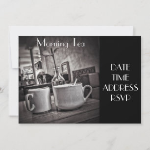 Morning Tea cafe party Invitation