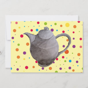 Morning Tea retro vintage date cafe party Invitation