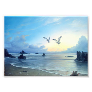 Morning Tides Beach Theme Print