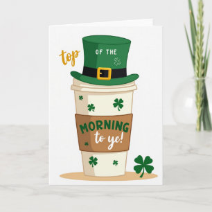 Morning To Ye Coffee Card
