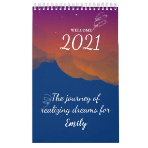 Morning twilight monthly motivational quotes 2021 calendar