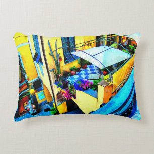Morning View from a Cinque Terre Balcony Decorative Cushion