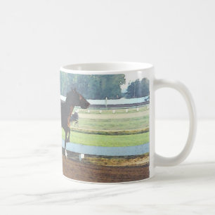 Morning workout - harness racing mug
