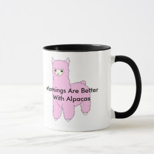Mornings Are Better Alpaca Mug