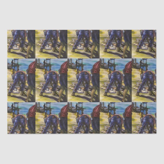 Morning's Catch, Harbour Island, Bahamas Tissue Paper (Front)