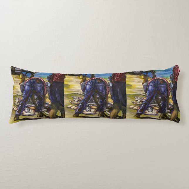 Morning's Catch, Harbour Island Body Cushion (Front)