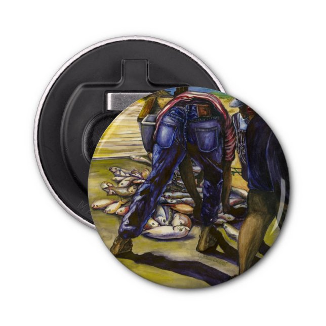 Morning's Catch, Harbour Island Bottle Opener (Front)