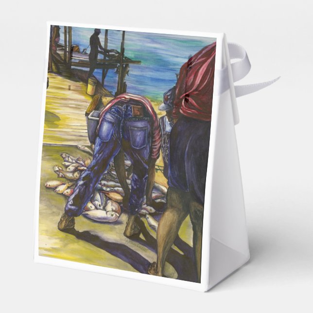 Morning's Catch, Harbour Island Favour Box (Back Side)