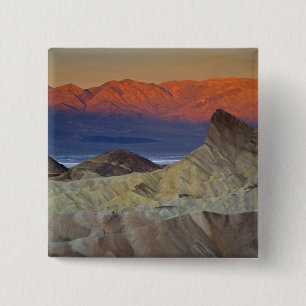 Mornings first light on Zabriskie Point and 15 Cm Square Badge