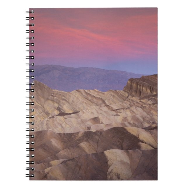 Mornings first light on  Zabriskie Point and 2 Notebook (Front)