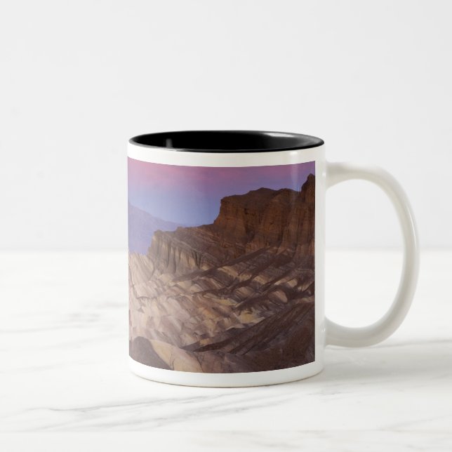 Mornings first light on  Zabriskie Point and 2 Two-Tone Coffee Mug (Right)
