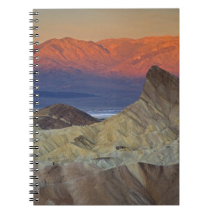 Mornings first light on Zabriskie Point and Notebook
