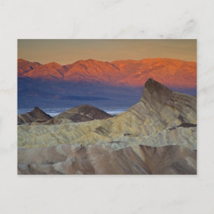 Mornings first light on Zabriskie Point and Postcard