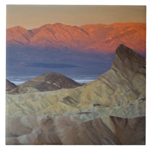 Mornings first light on  Zabriskie Point and Tile