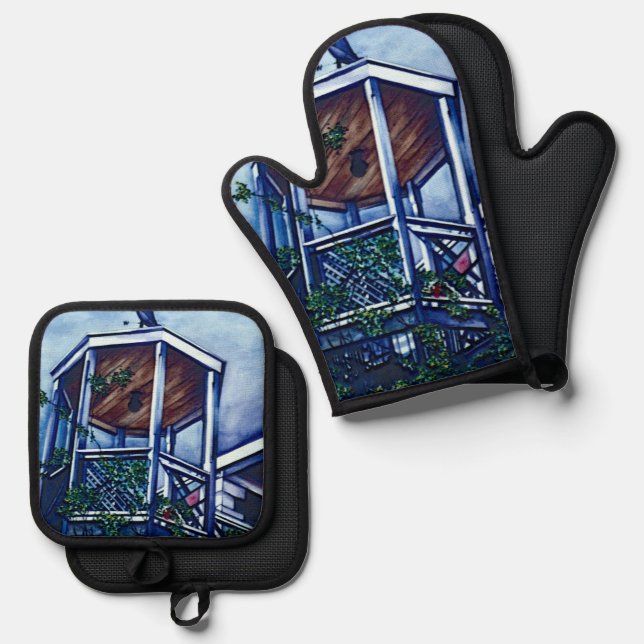 Morning's Light, Harbour Island Oven Mitt & Pot Holder Set (Front/Back)