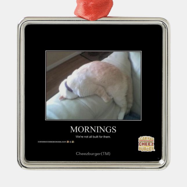 Mornings Metal Tree Decoration (Front)