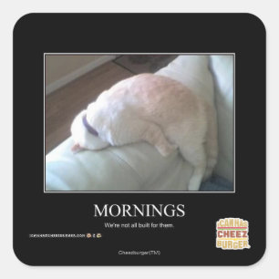 Mornings Square Sticker
