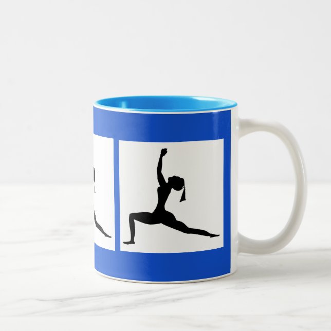 Mornings Yoga Two-Tone Coffee Mug (Right)
