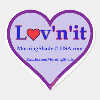 MorningShade logo Heart Sticker